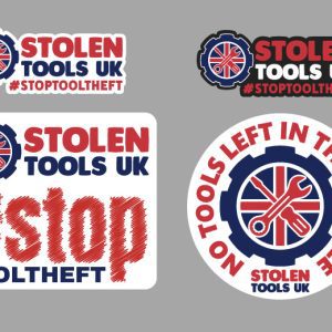 Stolen Tools UK Sticker Pack x4