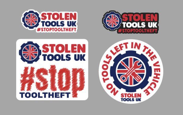 Stolen Tools UK Sticker Pack x4